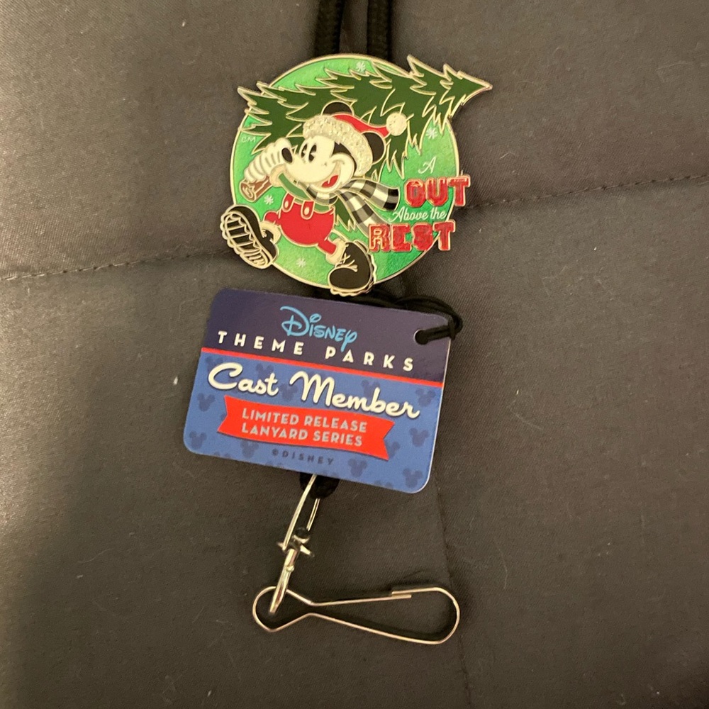 Disney Cast Member Lanyard Christmas Mickey